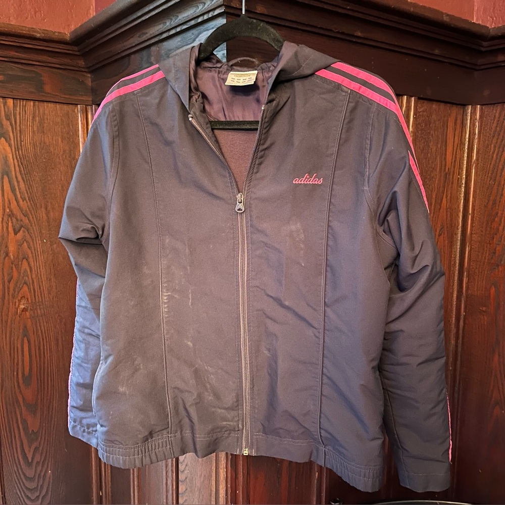 Adidas Dark Blue Zip-Up Jacket